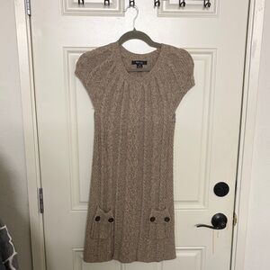 Style & Co. Beige Knit Mini Dress